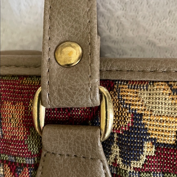 Classy Vintage Look NWT Floral Brocade Purse - Picture 12 of 15